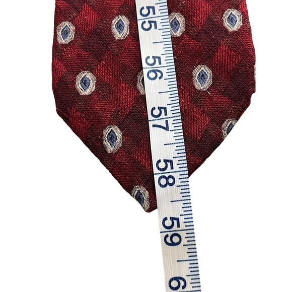 Robert Talbott Stackpole Moore Tryon Silk VTG Tie Jacquard Foulard scotch plaid - Picture 6 of 11